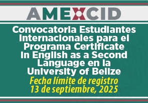 Programa 'Certificate in English as a Second Language en la University of Belize', AMEXCID